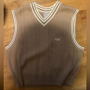 Kith women’s Brown V-Neck Sweater Vest